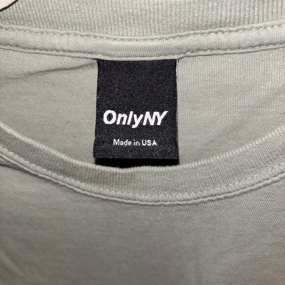 OnlyNY Outdoors Olive Green Mushroom Long Sleeve T-Shirt, Size XS - Picture 3 of 3